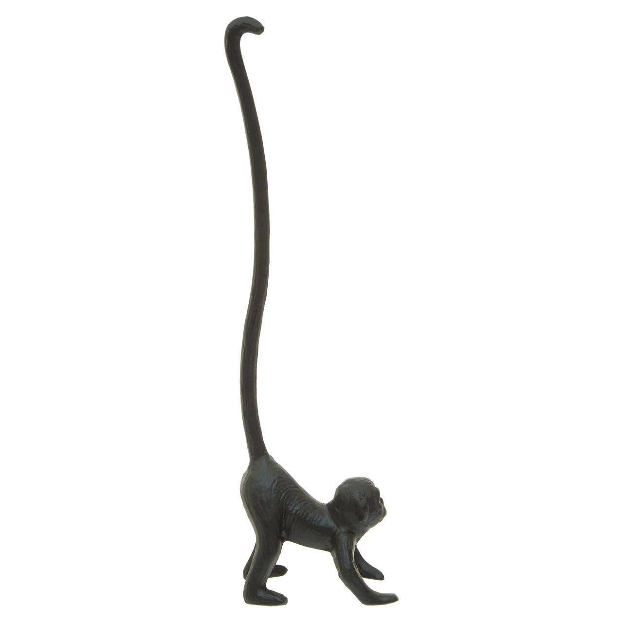 Fauna Black Monkey Toilet Roll Holder