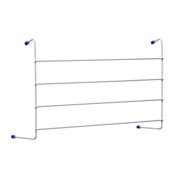 Set of 2 White Airer 4 Bars Radiator Towel Holder