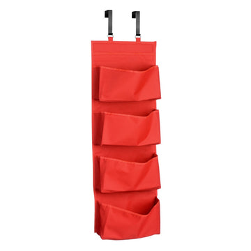 4 Tier Red Over Door Hanging Organiser