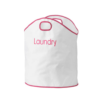 Oxford Pink Fabric Laundry Bag