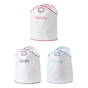 Oxford Pink Fabric Laundry Bag