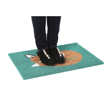 4pc Heavy Duty Non Slip Fox Coir Doormat