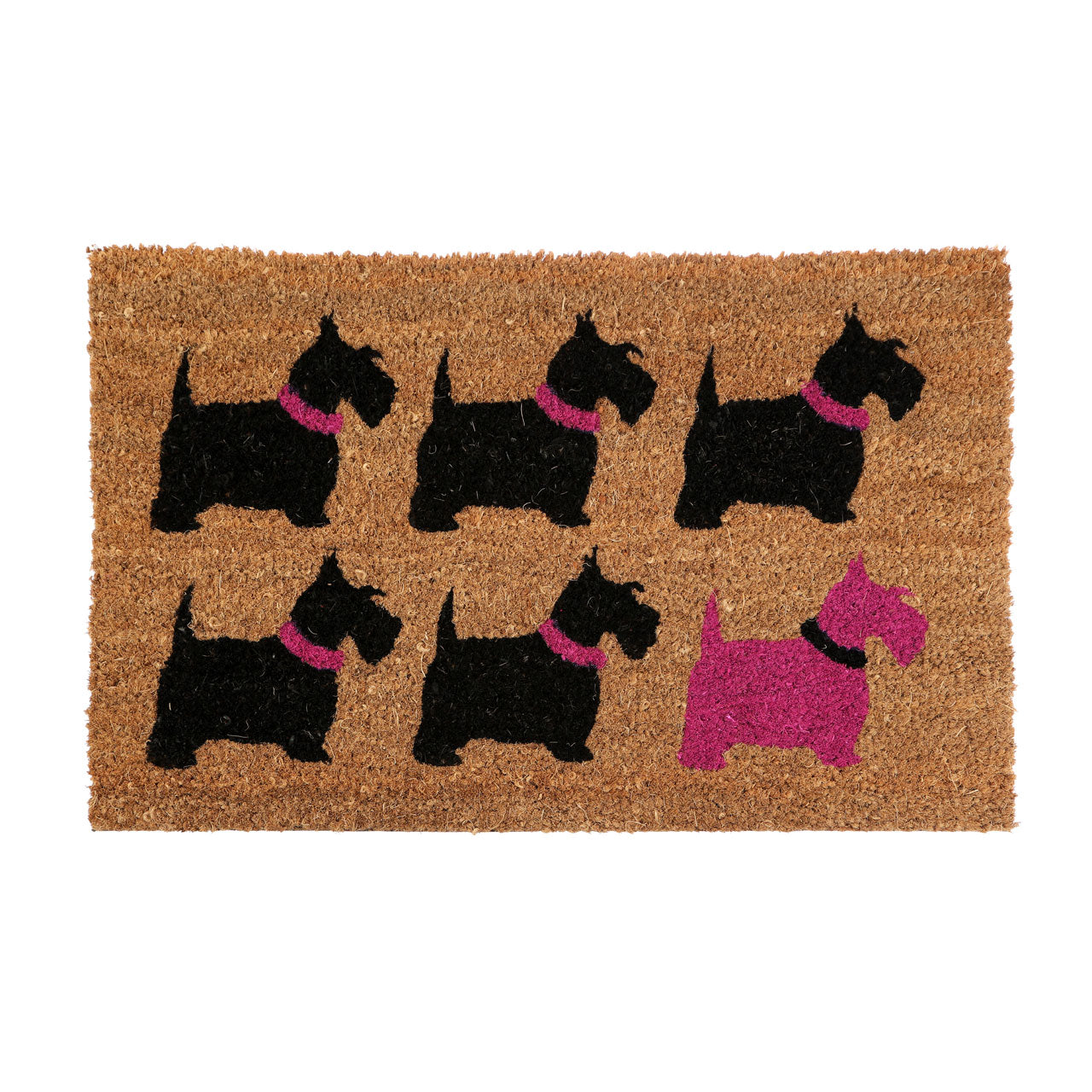 Heavy Duty 60 X 40cm Scottie Dog Coir Doormat