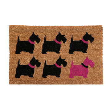 Heavy Duty 60 X 40cm Scottie Dog Coir Doormat