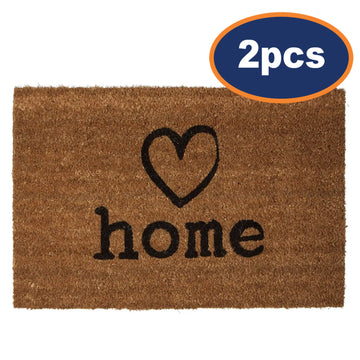 2pcs Charm Durable Coir Non Slip Doormat