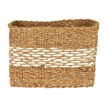 Livi Rectangular Natural Seagrass Woven Basket