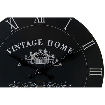 Vintage Home Wall Clock Black