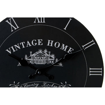 Vintage Home Wall Clock Black