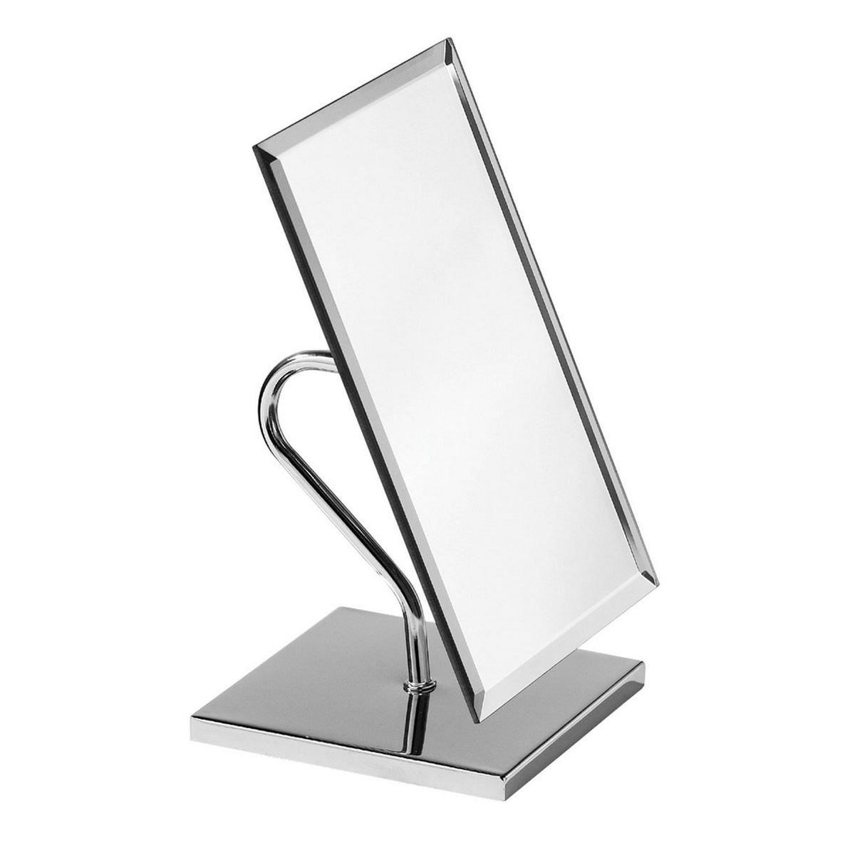 Rectangular Chrome Cosmetic Table Top Mirror