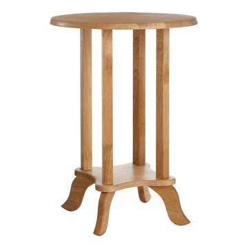 Rabacraft Natural Round Rubberwood Side Table