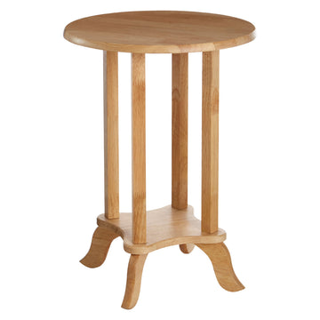 Rabacraft Natural Round Rubberwood Side Table
