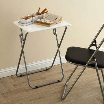 White Portable Folding  Table