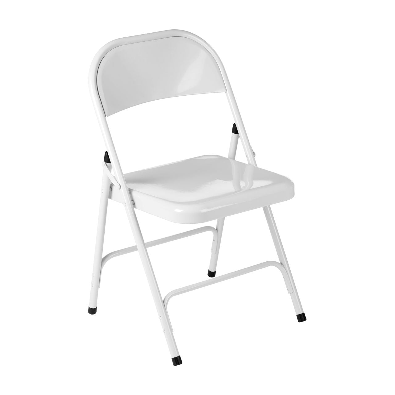 Folding Metal Chair White 46 X 43 X 78Cm