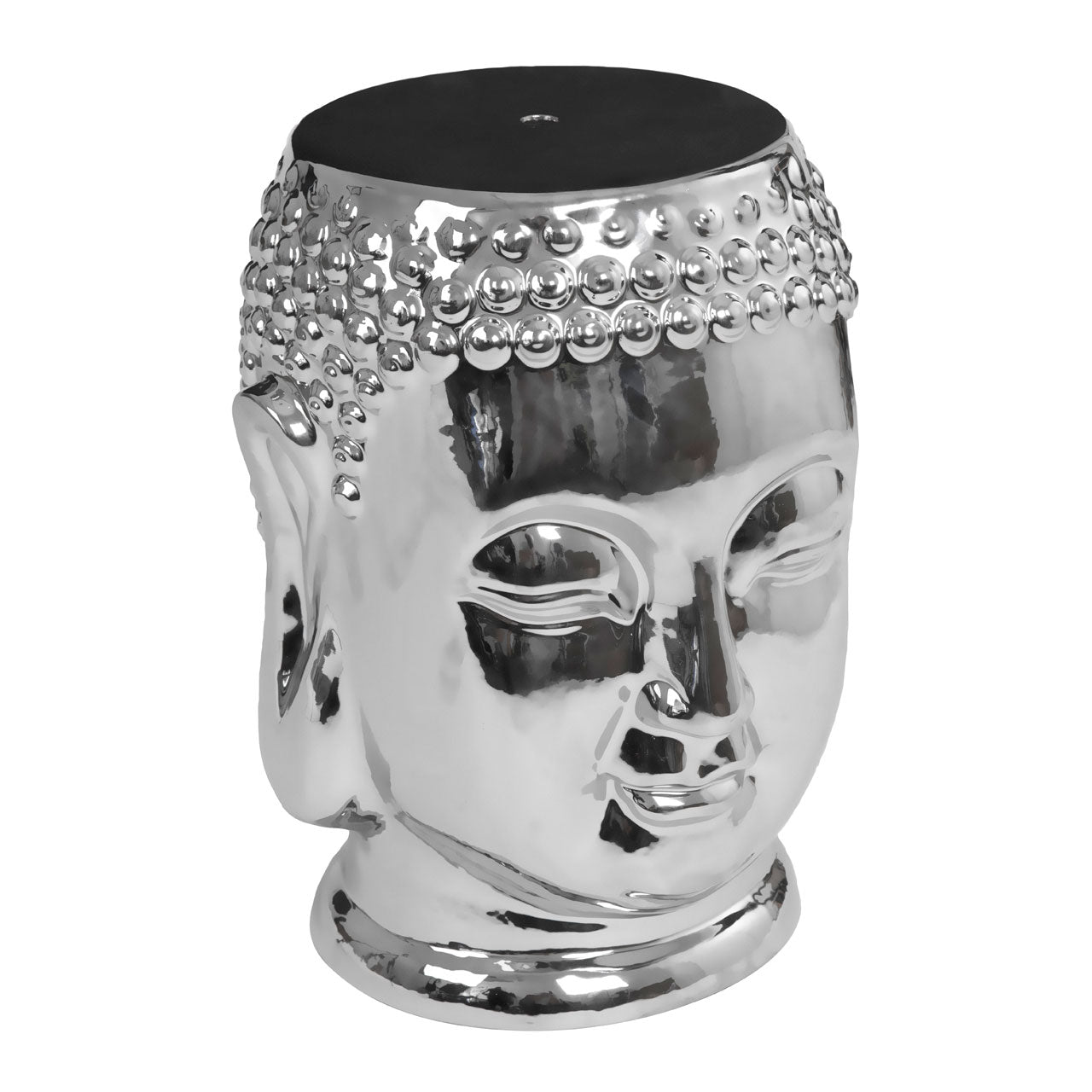 Silver Ceramic Side Table