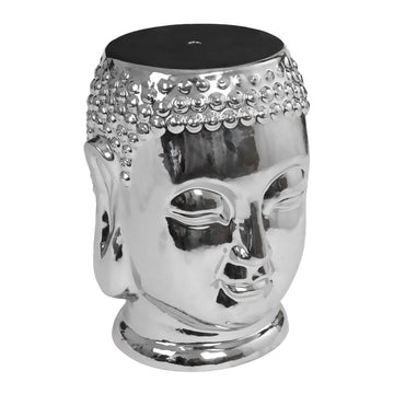 Silver Ceramic Side Table