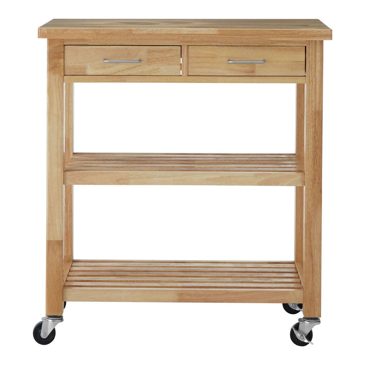 Tropical Hevea Wood Kitchen Trolley