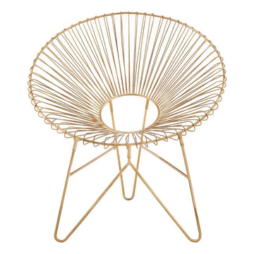 Templix Gold Iron Hairpin Legs Chair