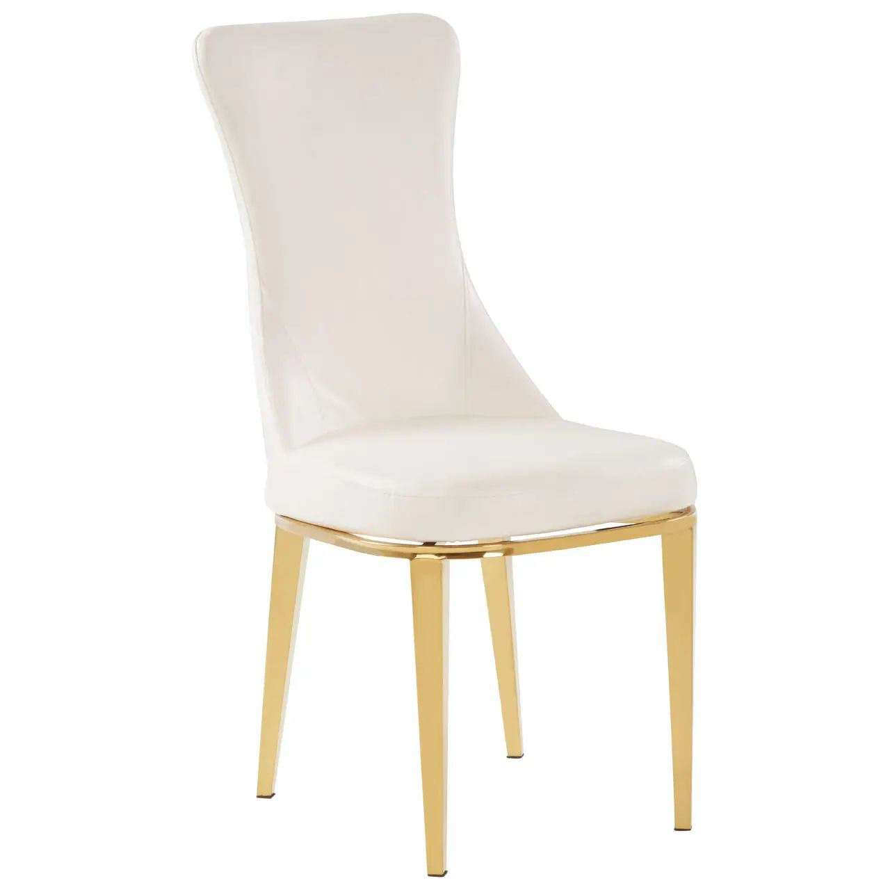 Horli White & Gold Dining Chair