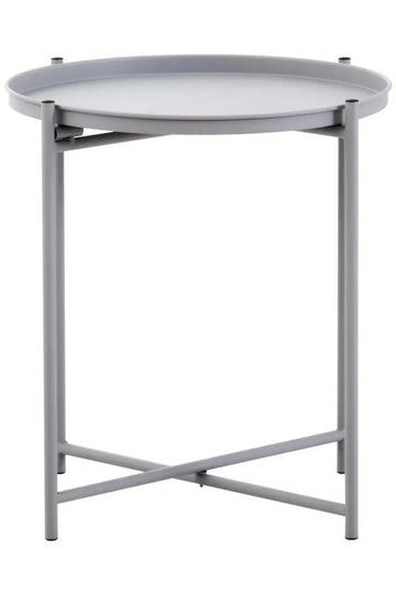 Trista Grey Iron Side Table
