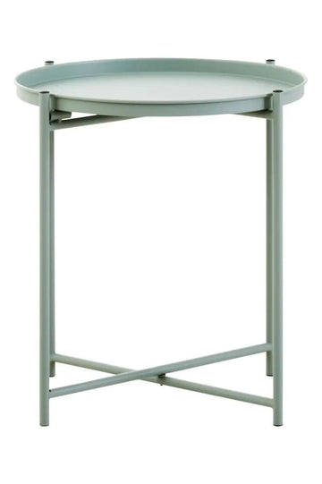 Trista Green Iron Side Table