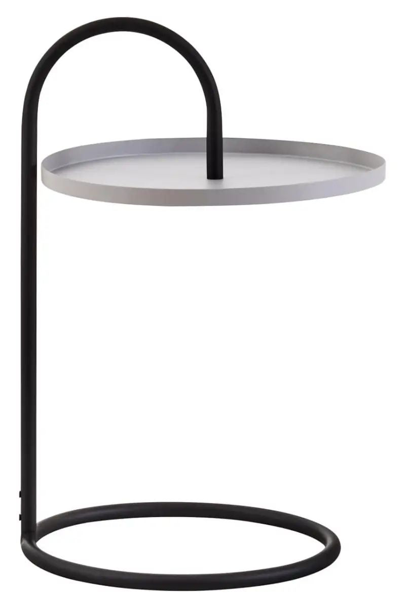 Trista 2 Grey & Black Hanging Top Side Table