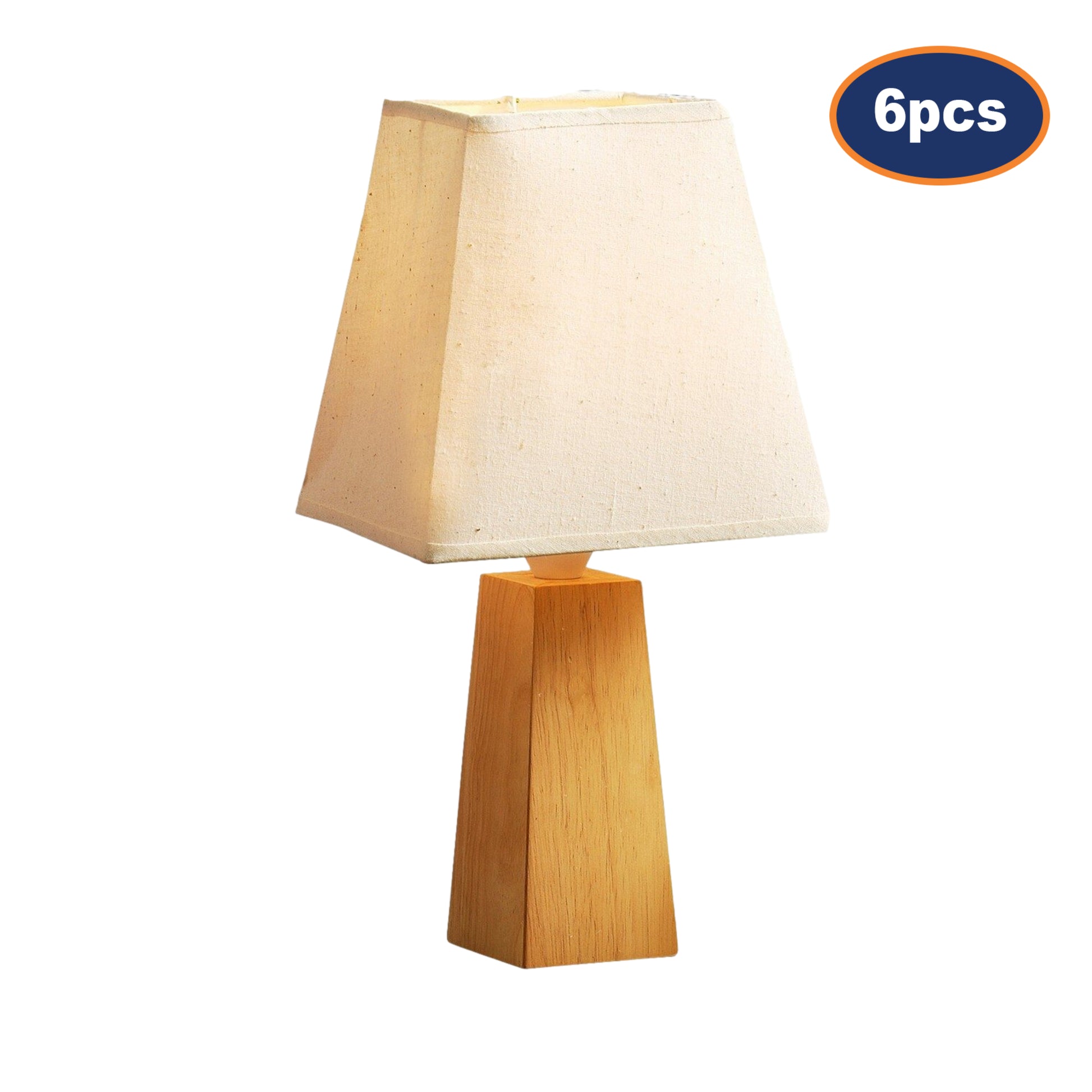 6-pcs Square Cone Table Lamp