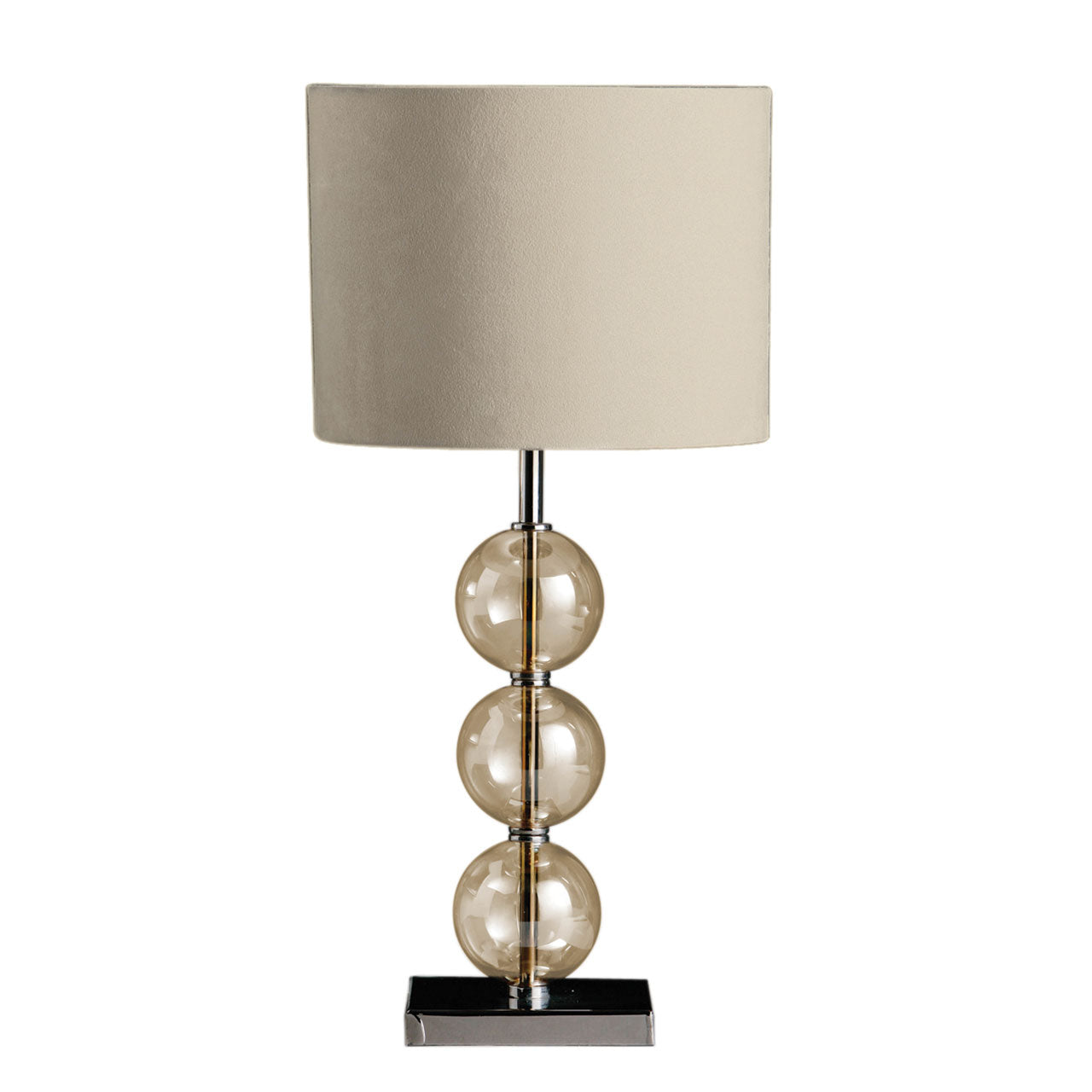 Distro Cream Suede Table Lamp