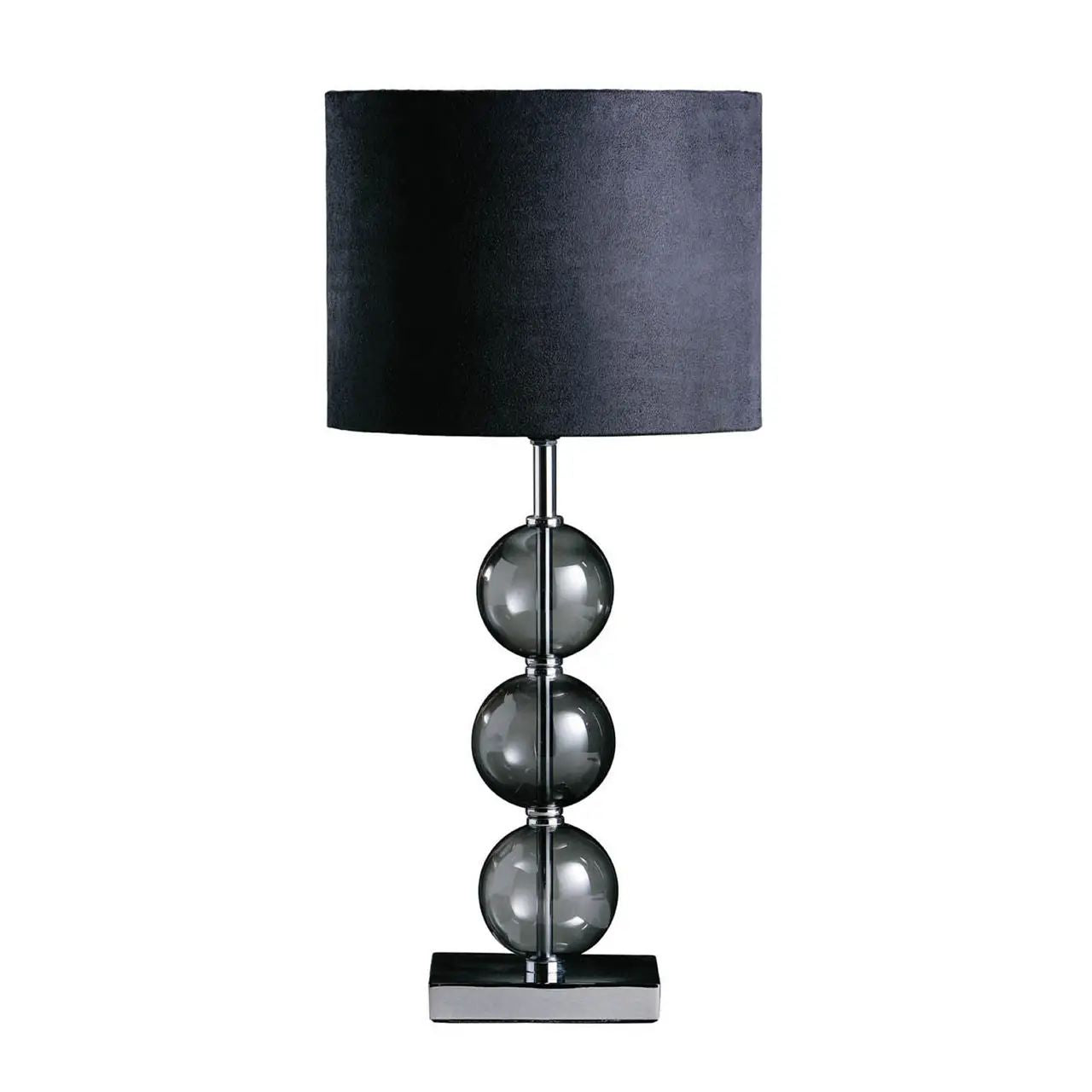 Distro Black Suede Table Lamp