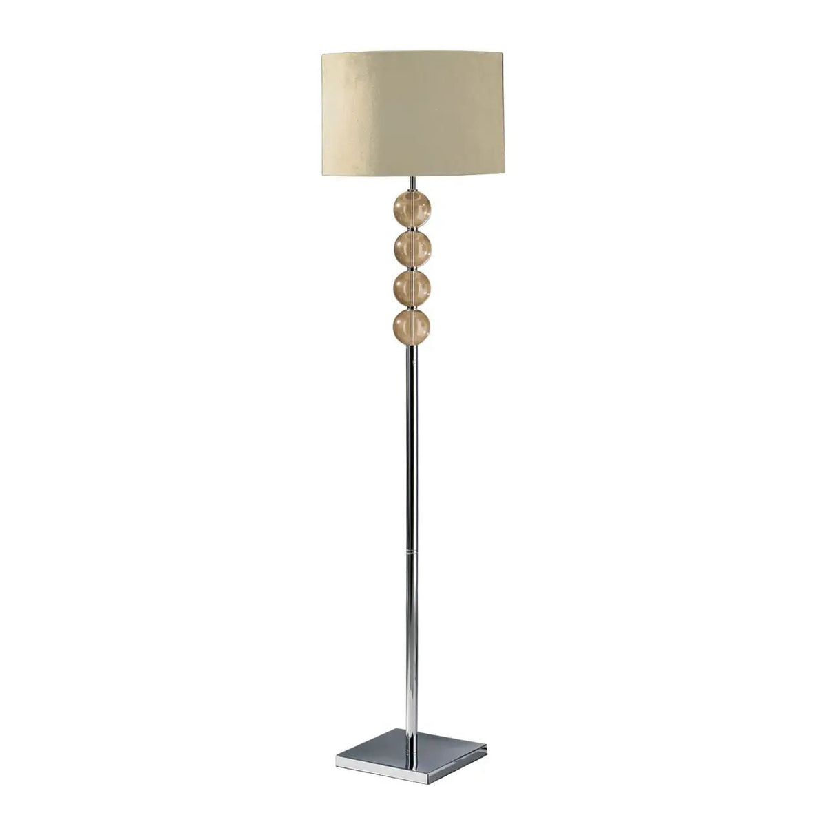 Distro Cream Suede Floor Lamp