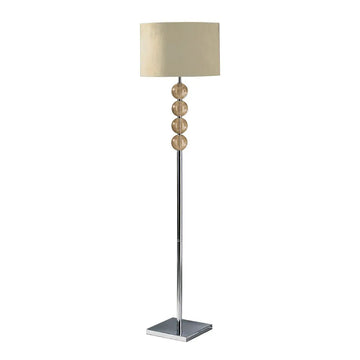 Distro Cream Suede Floor Lamp