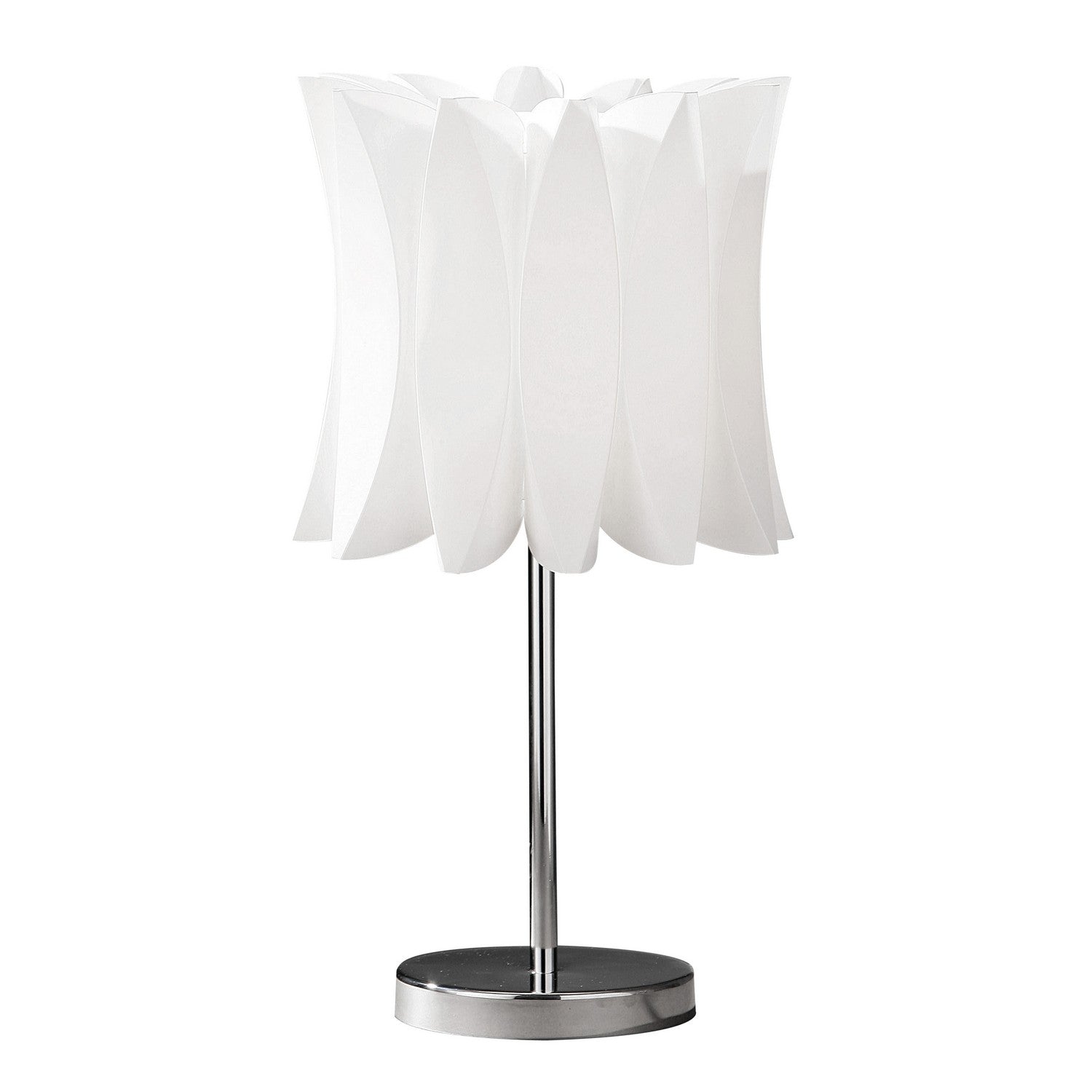 White Plastic Table Lamp