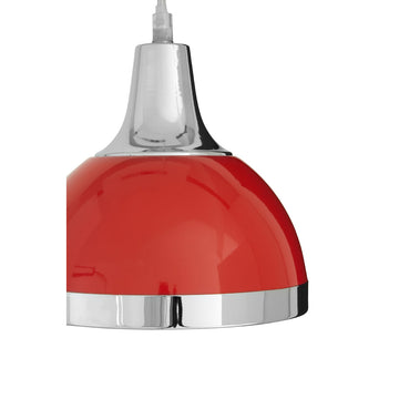 3-Light Jasper Red Ceiling Pendant Light