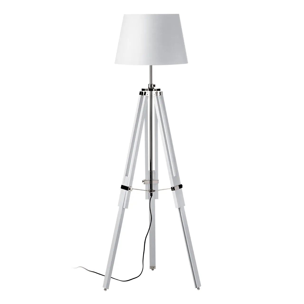 Casper White Tripod Base Floor Lamp