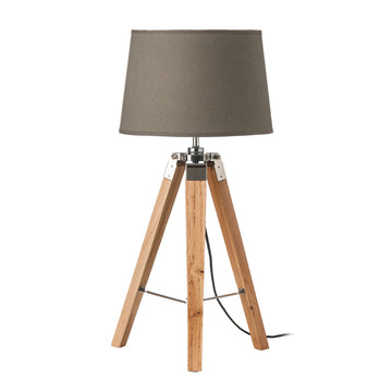 Nelson Natural Wood Tripod Table Lamp