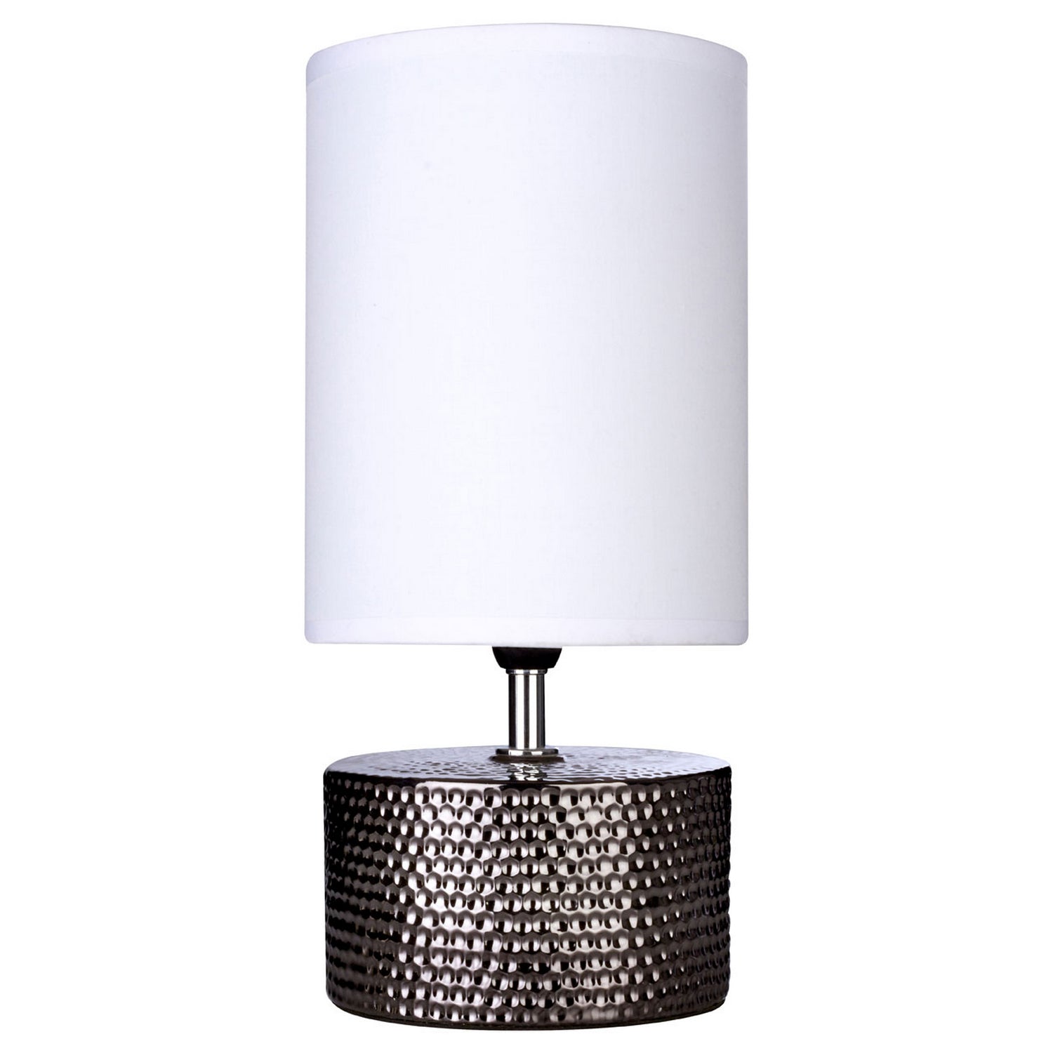 Winter Black Chrome Base Table Lamp