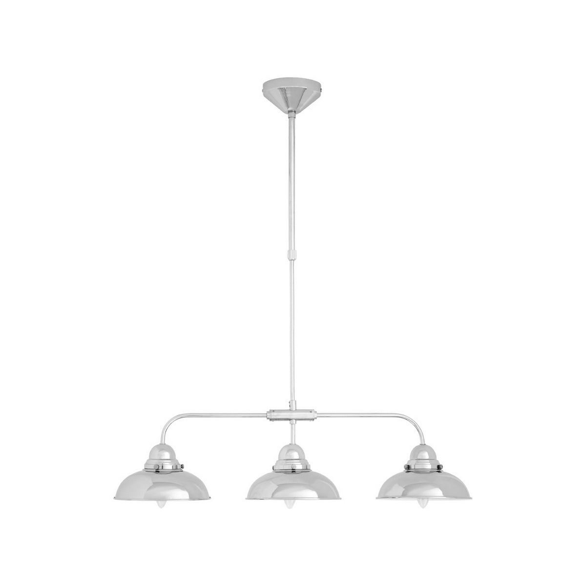 3-Light Jasper Chrome Hanging Pendant Light