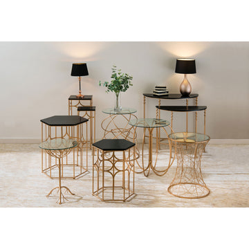 Alius Copper Hammered Ceramic Table Lamp