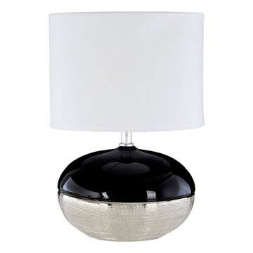 Honey Two Tone White Silver Table Lamp