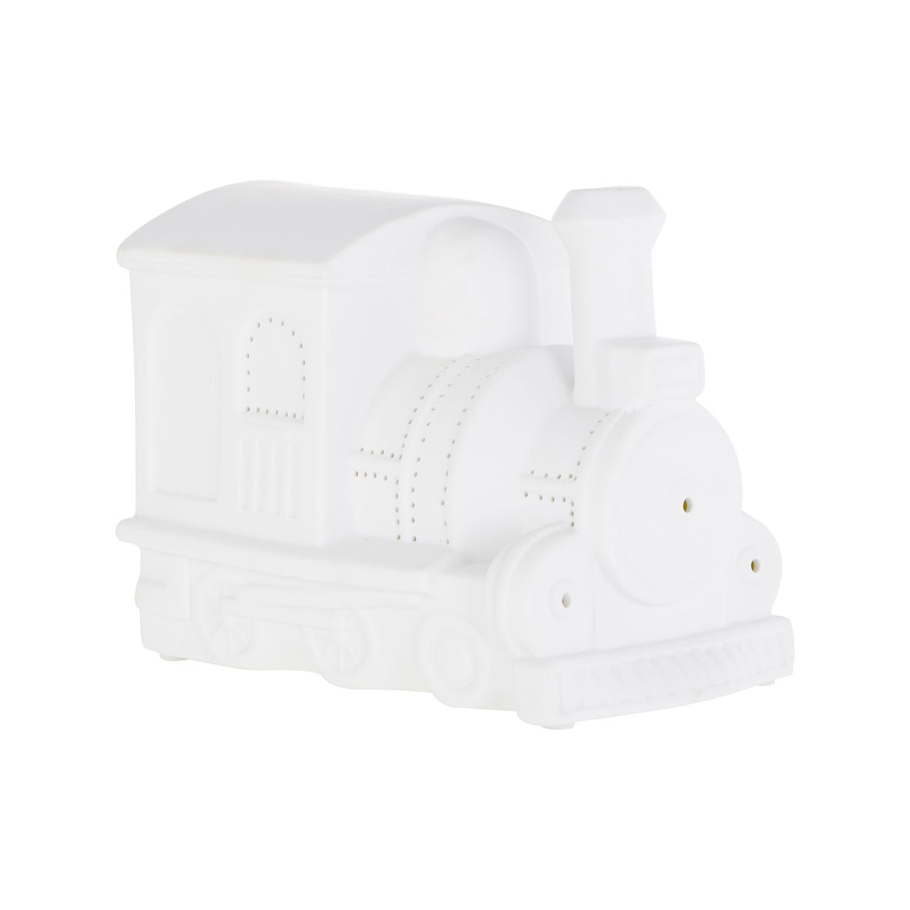 Kids White Porcelain Train Night Light