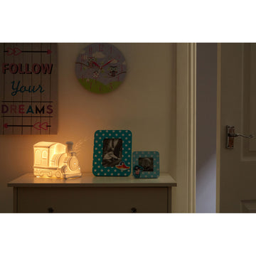 Kids White Porcelain Train Night Light