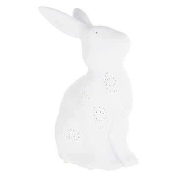 Kids White Porcelain Rabbit Night Light