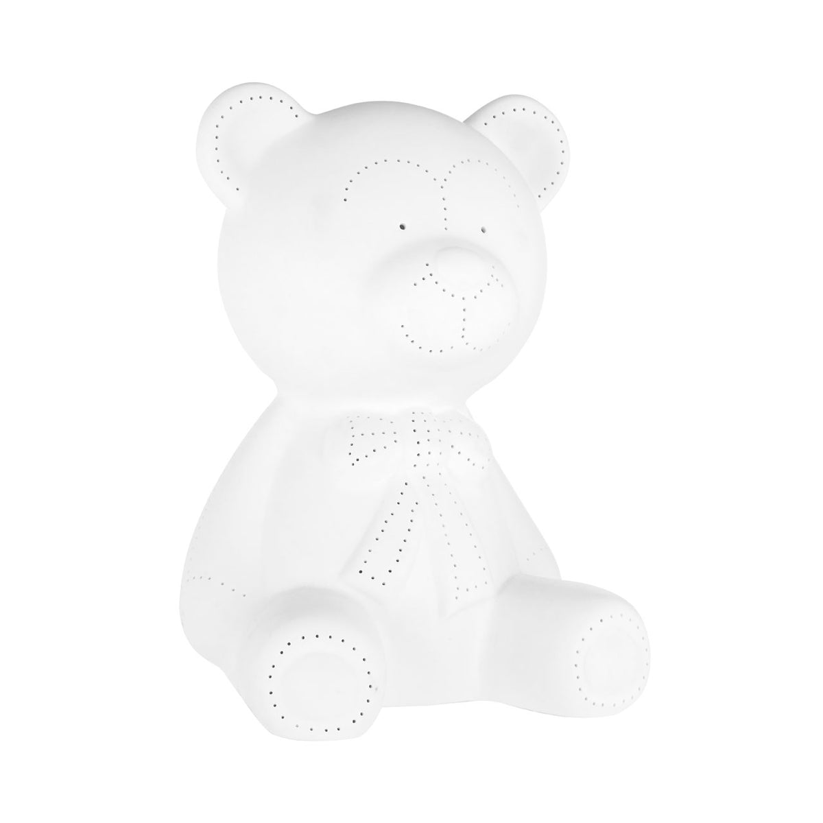 Kids White Porcelain Bear Night Light