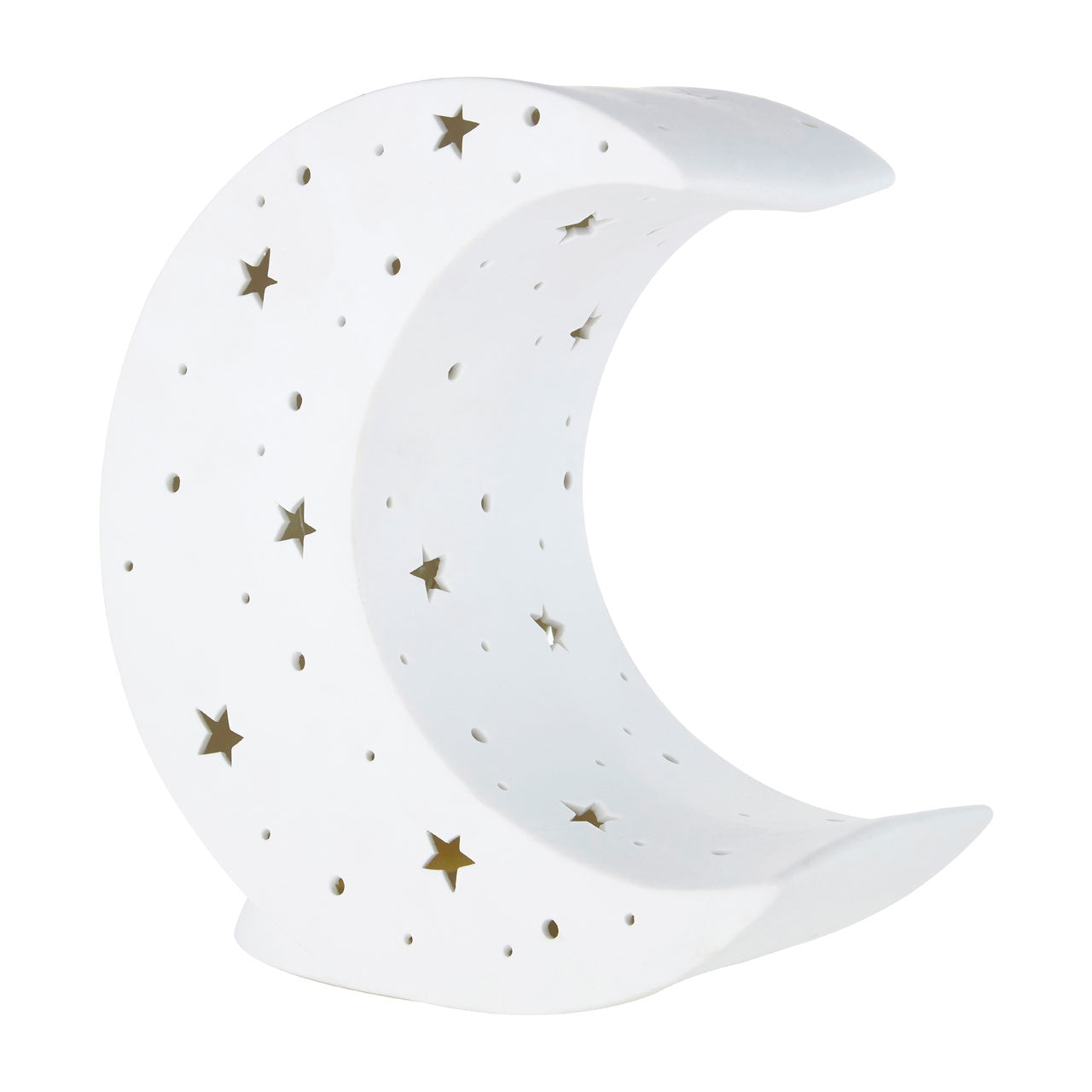 Kids White Porcelain Moon Night Light