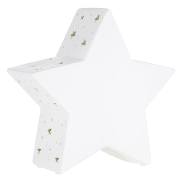 Kids White Porcelain Star Night Light