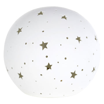 Kids White Porcelain Orb Night Light