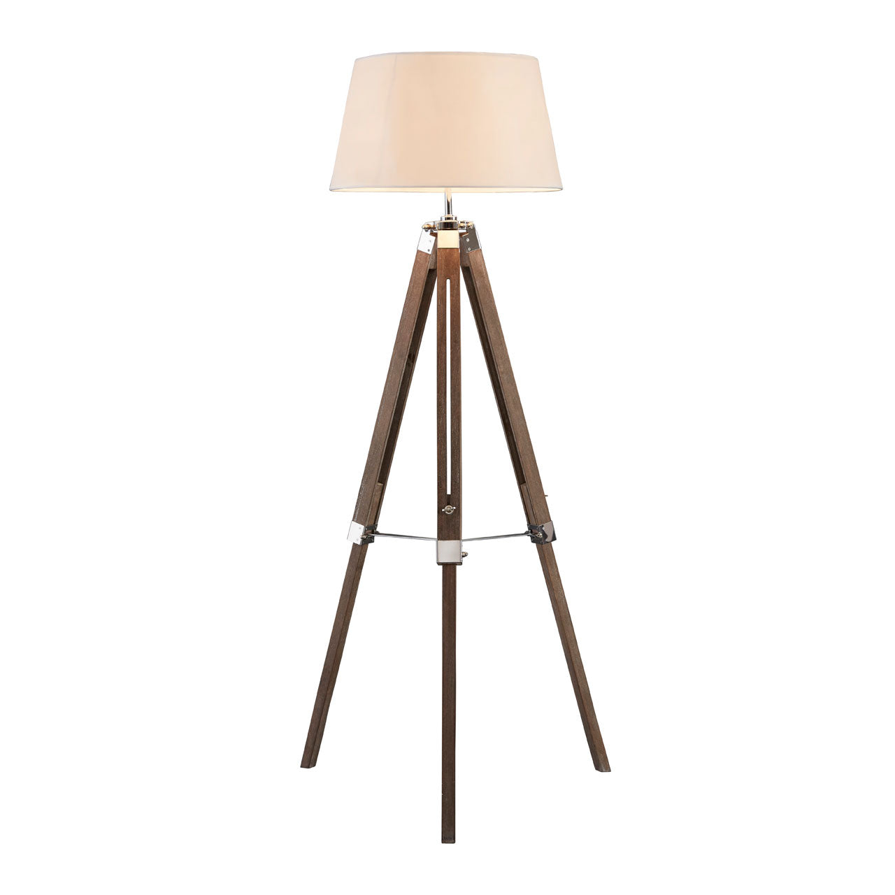 Meily Brown Tripod Floor Lamp