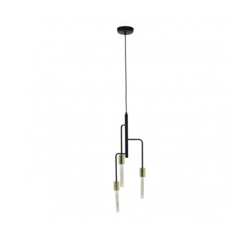 Lagona 3 Bulb Gold And Black Pendant Light