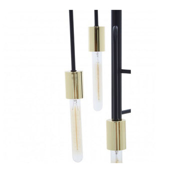 Lagona 5-Bulb Gold & Black Pendant Light