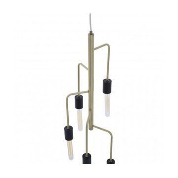 Lagona 5-Bulb Antique Brass Pendant Light