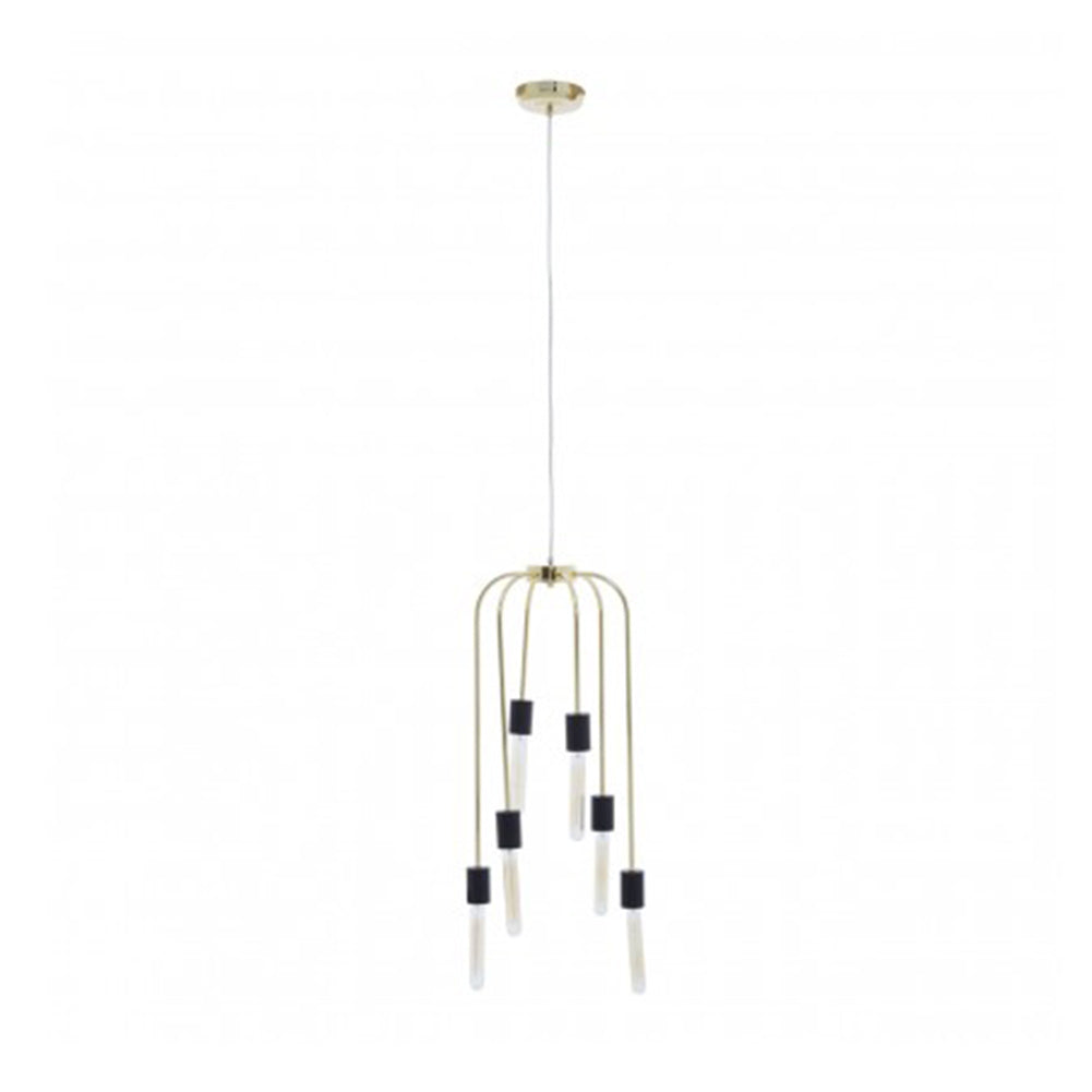 Lagona 6-Bulb Gold Pendant Light